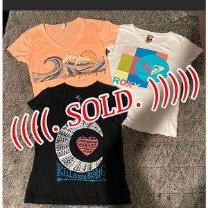 SOLD !!!  Roxy, O’Neill, Billabong.